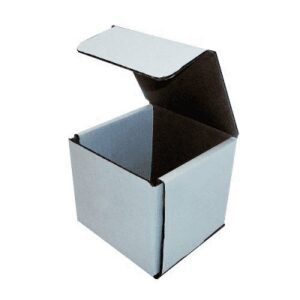 5"X5"X3" 32 ECT Oyster White Die Cut Mailer