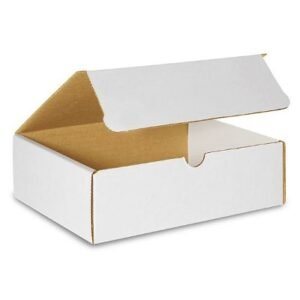 10"X10"X5" 32 ECT Oyster White Die Cut Mailer