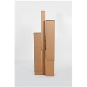 6-1/2"X6-1/2"X48" Kraft Telescopic Outer HSC Corrugated Box