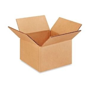6"X6"X4"(2) 32 ECT Kraft Multi-Depth RSC Corrugated Box
