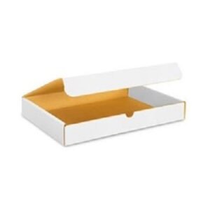 10"X3"X2" 32 ECT Oyster White Roll End Tuck Top Die-Cut Mailer