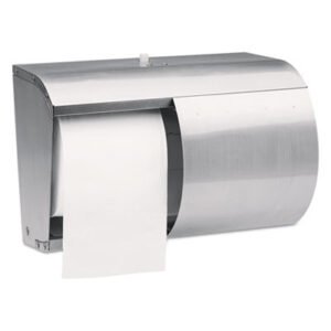 Kimberly-Clark Professional Stainless Steel Coreless Double Roll Bath Tissue Dispenser,10000015692