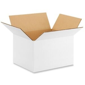 18"X12"X12" 32 ECT Oyster White RSC Corrugated Box,10134274