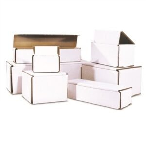 6"X3"X3" 32 ECT B Oyster White Corrugated Mailer,10134565