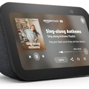 Amazon Echo Show 5, Smart display with 2x the bass and clearer sound, Charcoal