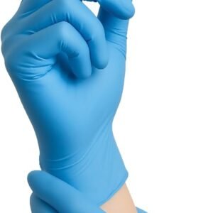 Nitrile Exam Gloves, Disposable Gloves Latex Free for Medical Care, First Aid, Cleaning, Food Prep,100 Count, Blue