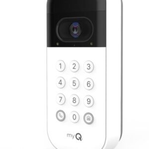 myQ Smart Garage Door Video Keypad with Wide-Angle Camera,Customizable PIN Codes,and Smartphone Control–Take Charge of Your Garage Access Works with Chamberlain, LiftMaster and Craftsman openers,White