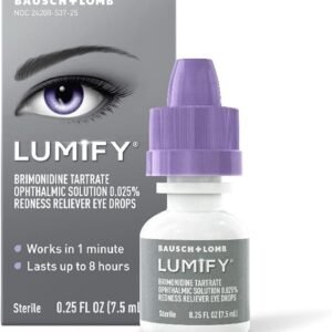 LUMIFY Redness Reliever Eye Drops, for Whiter & Brighter Looking Eyes, 0.25 Fl Oz (7.5 mL)