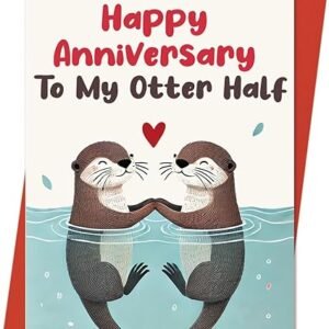 Anniversary Card to Husband Wife Couple | Happy Anniversary Decorations Gifts for Women Men Him Her
