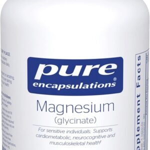 Pure Encapsulations Magnesium (Glycinate) - Supplement to Support Stress Relief, Sleep, Heart Health, Nerves, Muscles, and Metabolism* - with Magnesium Glycinate - 90 Capsules